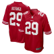 Men's San Francisco 49ers #29 Talanoa Hufanga Scarlet Game Nike NFL Jersey