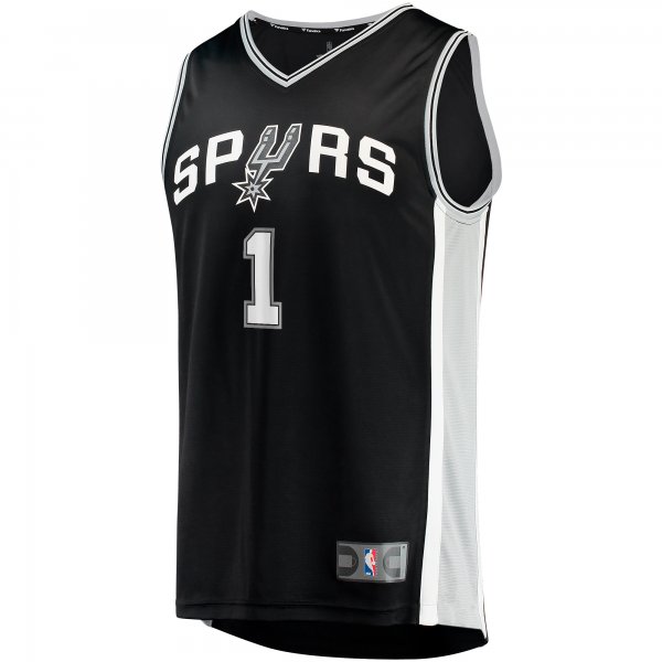 Youth San Antonio Spurs Victor Wembanyama Fanatics Black  Fast Break Replica Jersey - Icon Edition