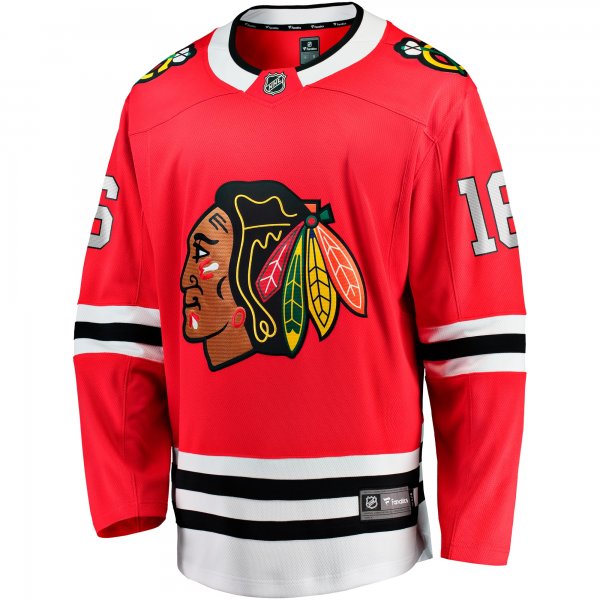 Men's Chicago Blackhawks Jason Dickinson Fanatics Red Home Breakaway Jersey