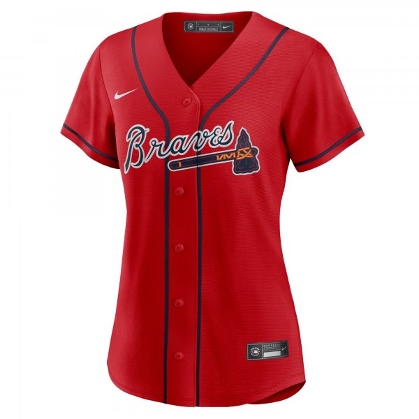 Women's Atlanta Braves Nike Red Alternate Replica Team Jersey