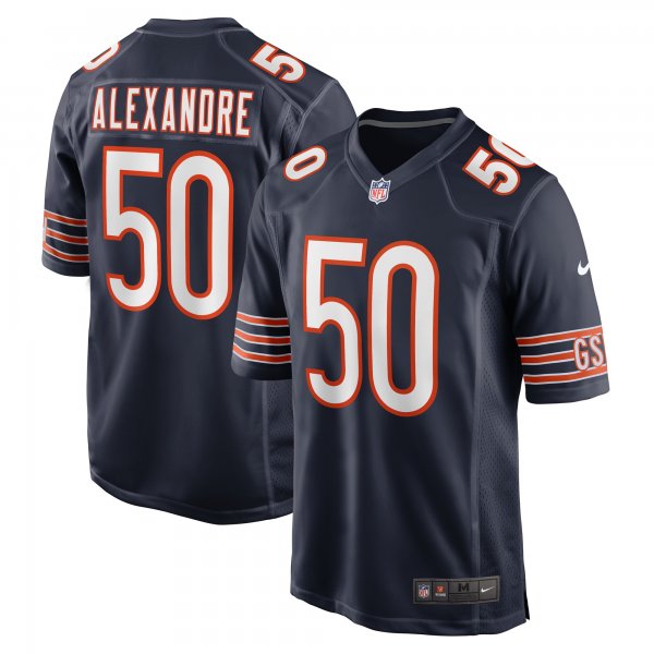 Men's Chicago Bears Deslin Alexandre Nike  Navy Team Game Jersey