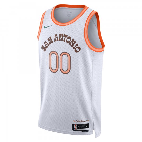 Unisex San Antonio Spurs  Nike White 2023/24 Custom Swingman Jersey - City Edition