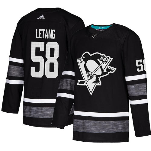 Pittsburgh Penguins #58 Kris Letang Black 2019 All-Star Stitched NHL Jersey