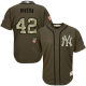 Women's New York Yankees #42 Mariano Rivera Green Salute to Service Stitched MLB Jersey