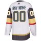 Men's Vegas Golden Knights adidas White Away Custom Jersey