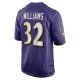 Men's Baltimore Ravens Marcus Williams Nike Purple Game Jersey