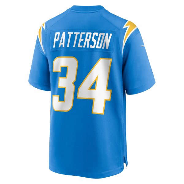 Men's Los Angeles Chargers Jaret Patterson Nike  Powder Blue Team Game Jersey