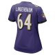 Women's Baltimore Ravens Tyler Linderbaum Nike Purple Player Game Jersey