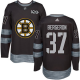 Boston Bruins #37 Patrice Bergeron Black 1917-2017 100th Anniversary Stitched NHL Jersey