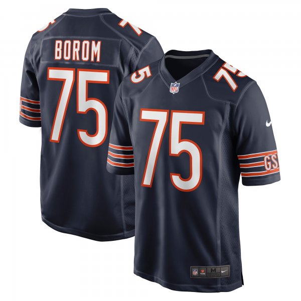 Men's Chicago Bears Larry Borom Nike Navy Game Jersey