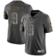 Nike New Orleans Saints #9 Drew Brees Gray Static Men's Stitched NFL Vapor Untouchable Limited Jersey