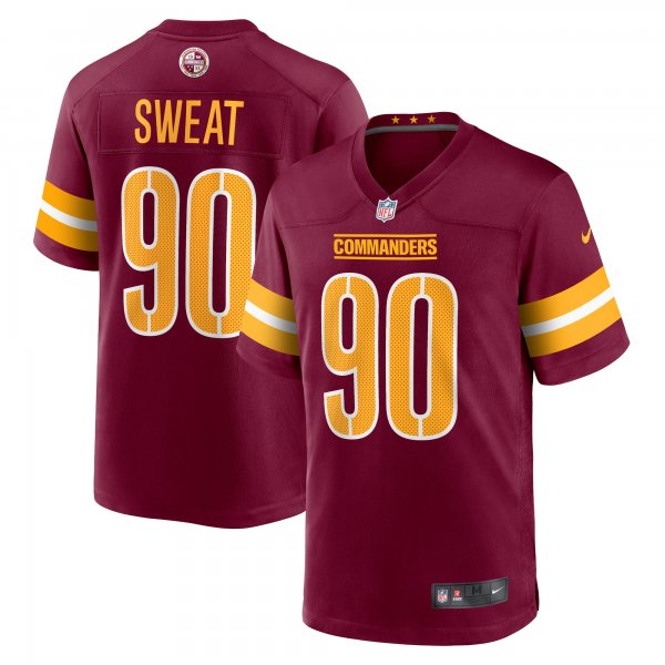 Men's Washington Commanders Montez Sweat Nike Burgundy Game Jersey