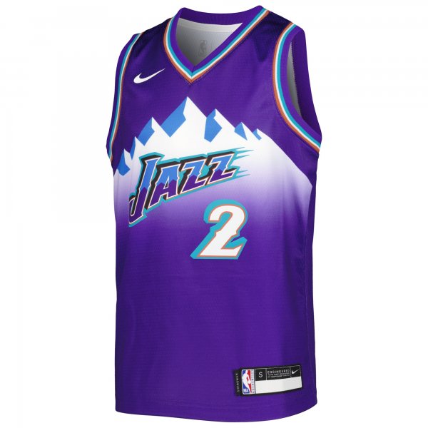 Youth Utah Jazz Collin Sexton Nike Purple 2022/23 Swingman Jersey - City Edition