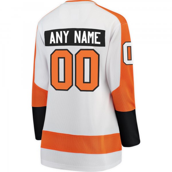 Women's Philadelphia Flyers Fanatics White Away Breakaway Custom Jersey