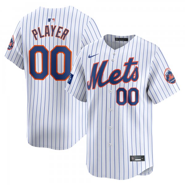 Men's New York Mets  Nike White 2024 MLB World Tour London Series Home Pick-A-Player Limited Jersey