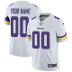 Men's Nike Minnesota Vikings Customized White Vapor Untouchable Custom Limited NFL Jersey