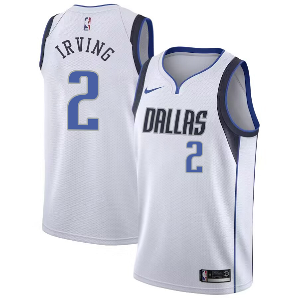 Women Nike Dallas Mavericks #2 Kyrie Irving White Swingman Association Edition NBA Jersey