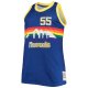 Men's Denver Nuggets Dikembe Mutombo Mitchell & Ness Blue Big & Tall 1991/92 NBA 75th Anniversary Diamond Swingman Jersey