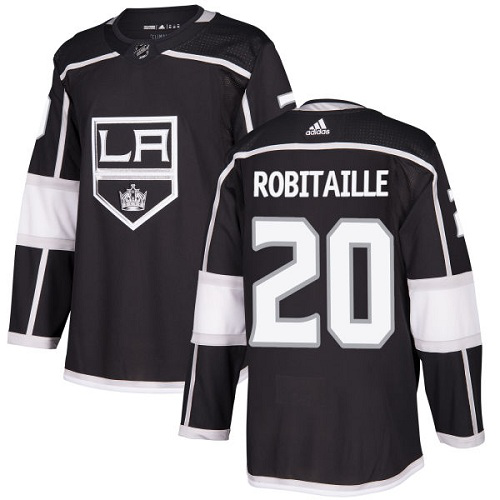 Adidas Los Angeles Kings #20 Luc Robitaille Black Home Stitched NHL Jersey