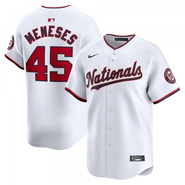 Men's Washington Nationals Joey Meneses Nike White Home Limited Player Jersey