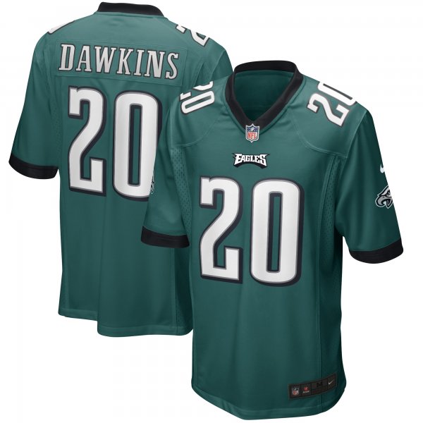 Men's Philadelphia Eagles Brian Dawkins Nike Midnight Green Game Retired Player Jersey