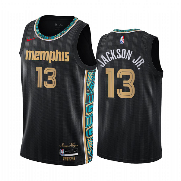 Nike Grizzlies #13 Jaren Jackson Jr. Black NBA Swingman 2020-21 City Edition Jersey