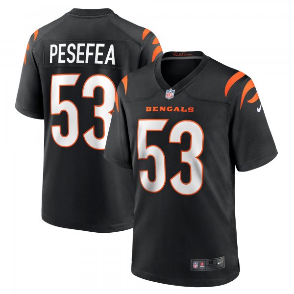 Men's Cincinnati Bengals TJ Pesefea Nike  Black Team Game Jersey