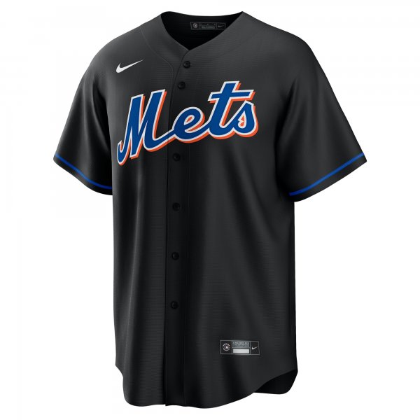 Men's New York Mets Jacob deGrom Nike Black 2022 Alternate Replica Player Jersey