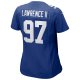 Women's New York Giants Dexter Lawrence II Nike Royal Team Game Player Jersey