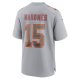 Men's Kansas City Chiefs Patrick Mahomes Nike Gray Super Bowl LVIII Atmosphere Fashion Game Jersey