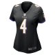 Women's Baltimore Ravens Zay Flowers Nike Black Team Game Jersey