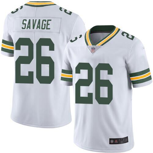 Men's Nike Green Bay Packers #26 Darnell Savage White Stitched NFL Vapor Untouchable Limited Jersey