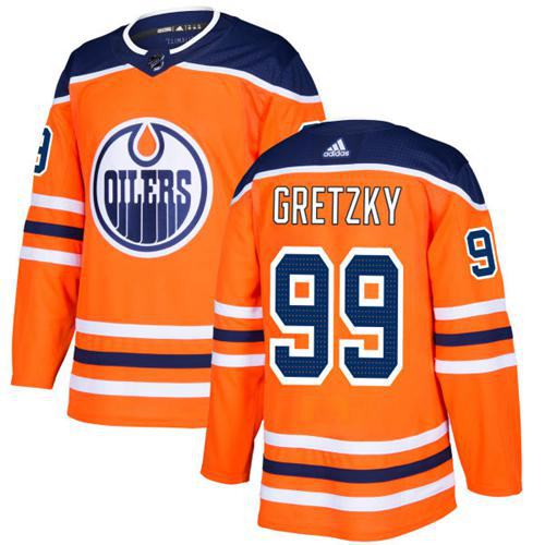 Adidas Edmonton Oilers #99 Wayne Gretzky Orange Home Stitched Youth NHL Jersey