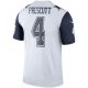 Men's Dallas Cowboys Dak Prescott Nike White Color Rush Legend Player Jersey