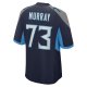 Men's Tennessee Titans Justin Murray Nike  Navy Team Game Jersey