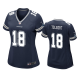 Women's Dallas Cowboys #18 Jalen Tolbert Navy Game Jersey