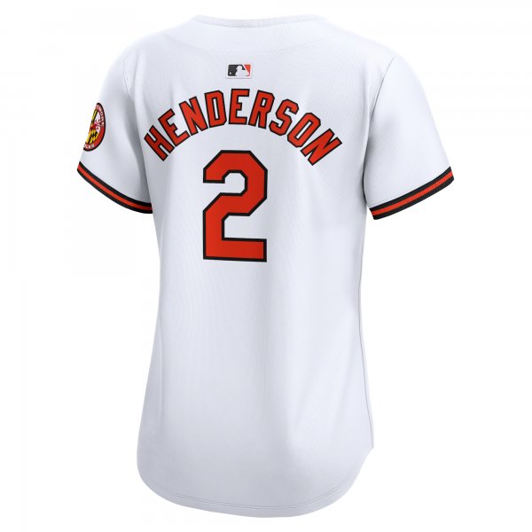 Women's Baltimore Orioles Gunnar Henderson Nike White Home Limited Player Jersey