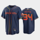 Men's 2022 City Connect Houston Astros #34 Nolan Ryan Cool Base Navy MLB Jersey