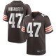 Men's Cleveland Browns Charley Hughlett Nike Brown Game Jersey