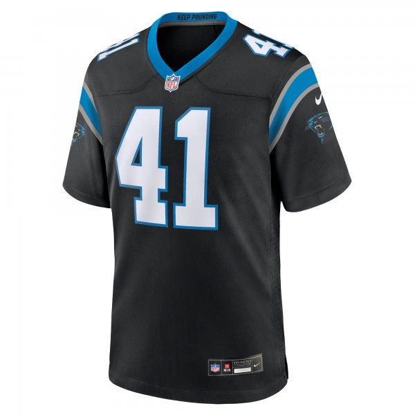 Men's Carolina Panthers Matthias Farley Nike  Black  Game Jersey