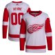 Men's Detroit Red Wings  adidas White Away  Primegreen Custom Jersey