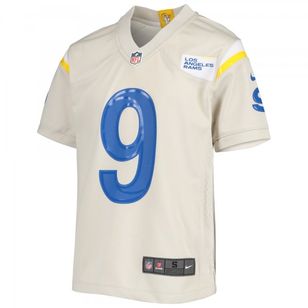 Youth Los Angeles Rams Matthew Stafford Nike Cream Game Jersey