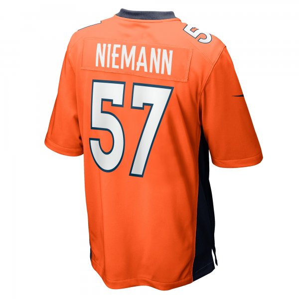 Men's Denver Broncos Ben Niemann Nike  Orange Team Game Jersey