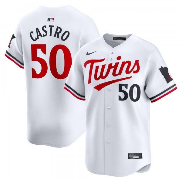 Men's Minnesota Twins Willi Castro Nike White Home Limited Player Jersey