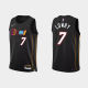 Men's Miami Heat #7 Kyle Lowry 2021-22 75th Anniversary City Black NBA Jersey