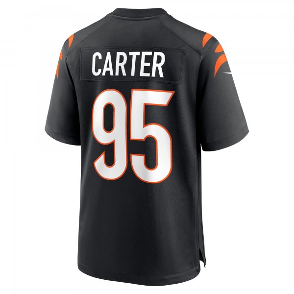 Men's Cincinnati Bengals Zach Carter Nike Black Game Player Jersey