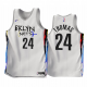 Men's NBA Brooklyn Nets Cameron Thomas #24 2022-23 White City Edition Jersey