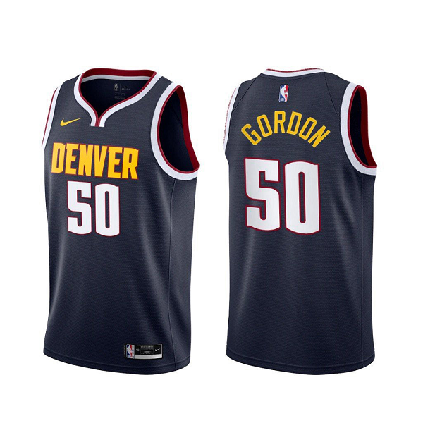 Men's Denver Nuggets #50 Aaron Gordon Black NBA Swingman Icon Edition Jersey