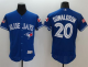 Toronto Blue Jays #20 Josh Donaldson Blue Fashion Stars And Stripes Flexbase Stitched MLB Jersey