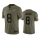 Men's Las Vegas Raiders #8 Josh Jacobs Nike Olive 2022 Salute To Service NFL Jersey